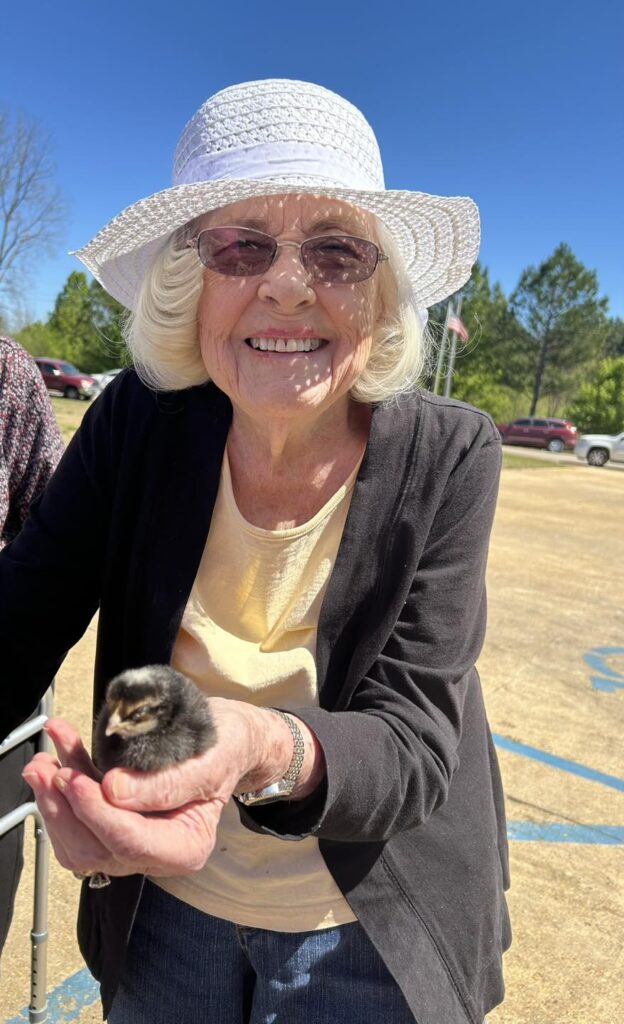 Senior woman smiling